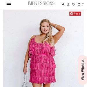 Fringe beaded mini dress